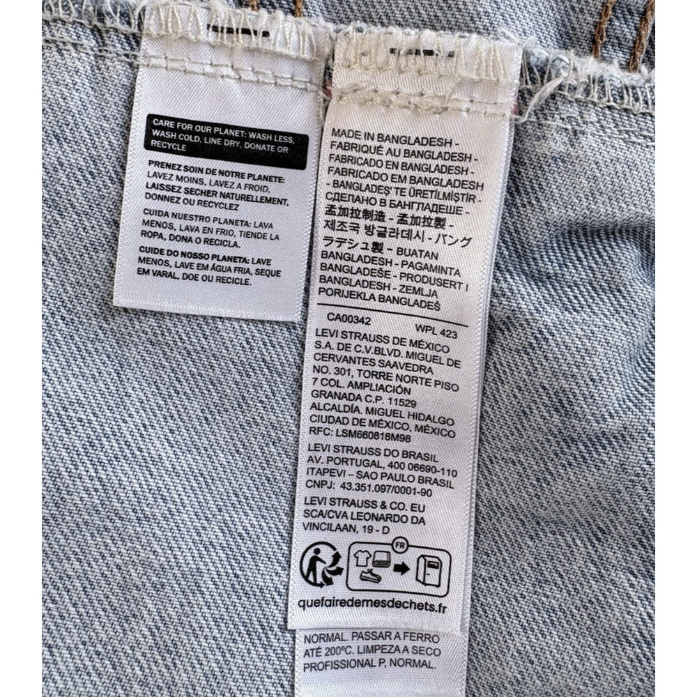 Levi's 100% Cotton Denim Trucker Jacket Light Wash Jean Mens M Classic Casual - Picture 12 of 15